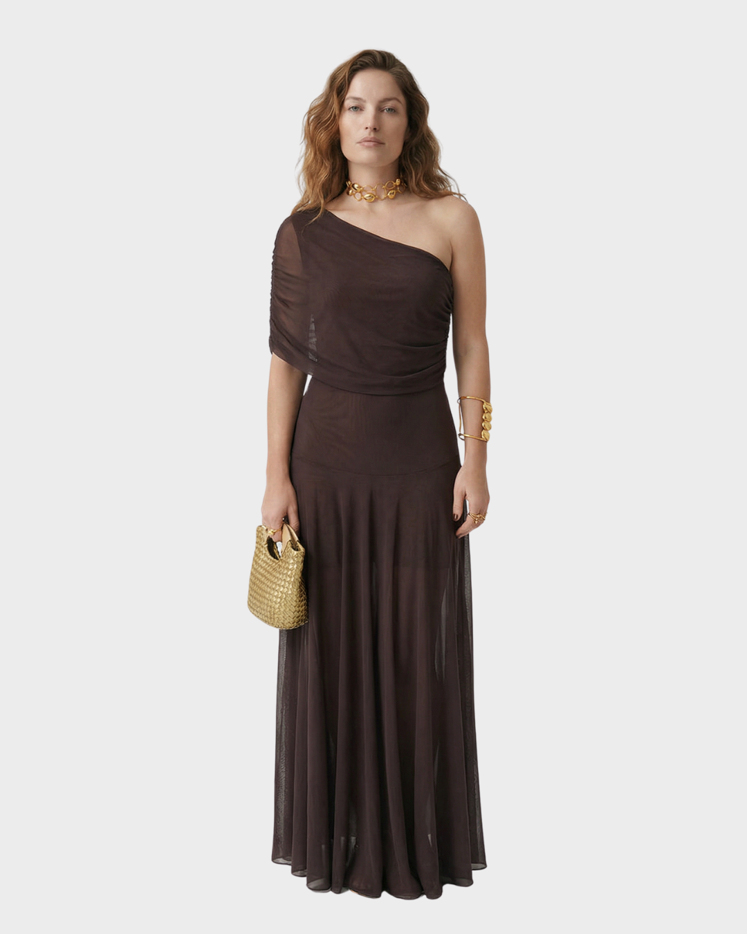 Vestido Largo de Fiesta para Primavera de Algodón Ligero