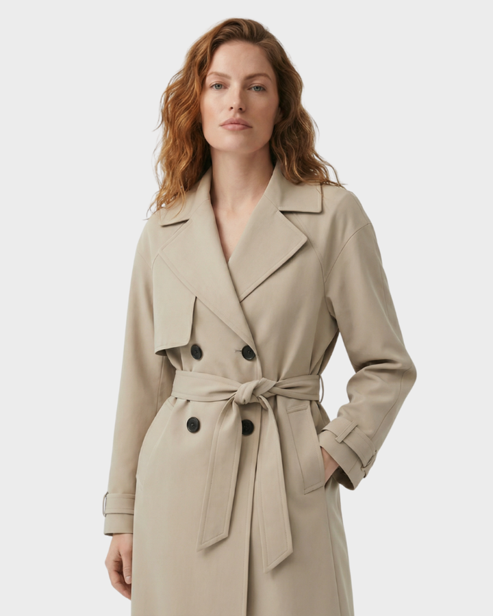 Chaqueta de lana con doble botonadura informal invierno