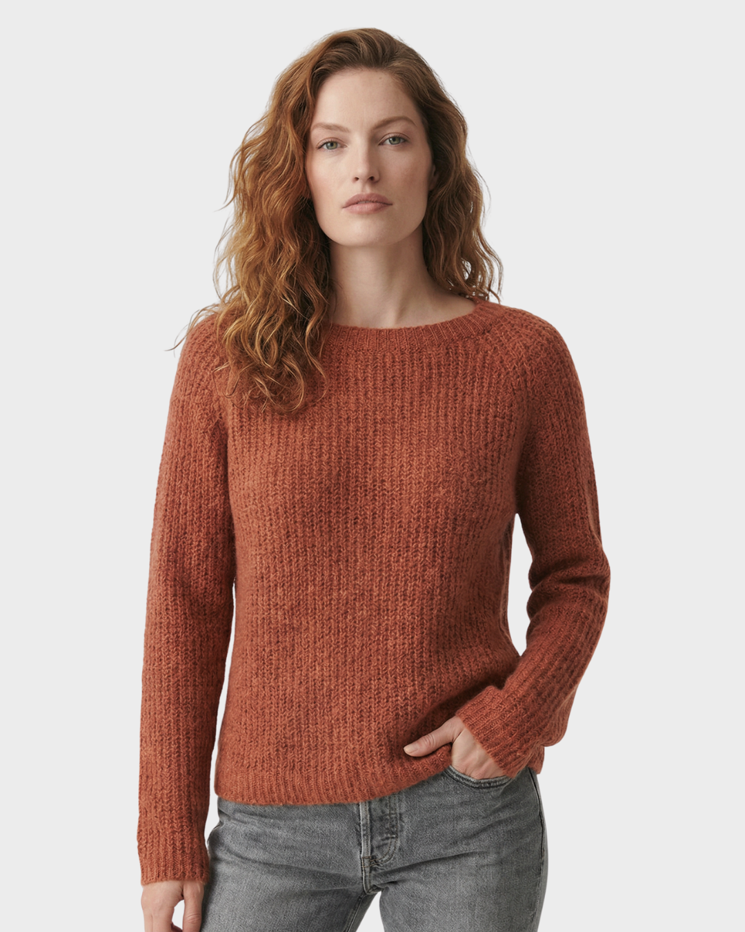 Suéter de Lana de Manga Larga