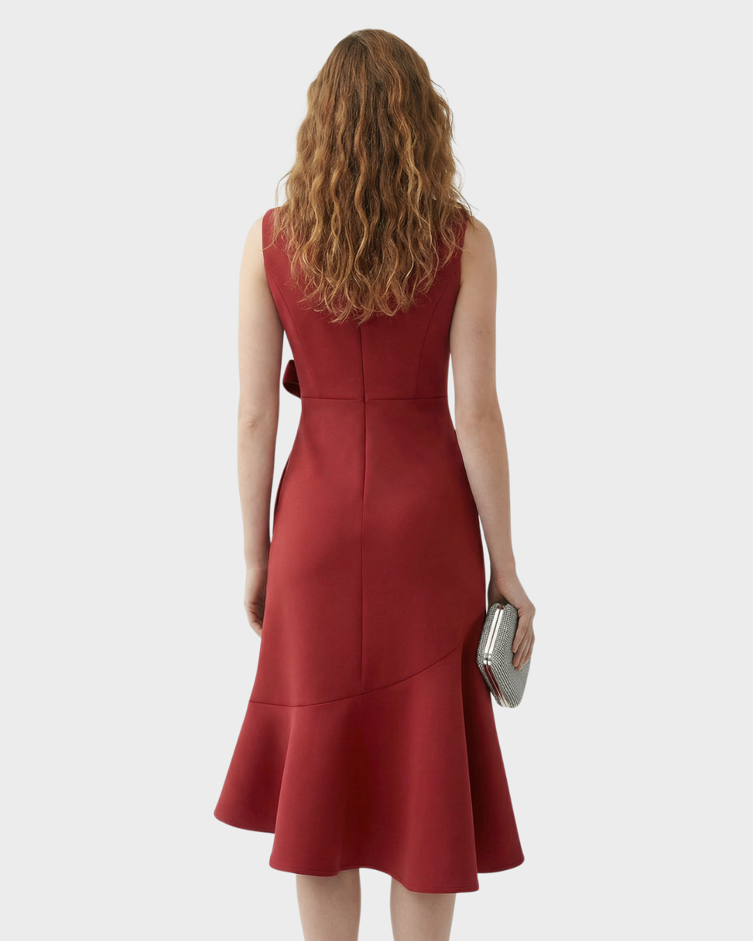 Vestido de cóctel para mujer con detalles de lazo