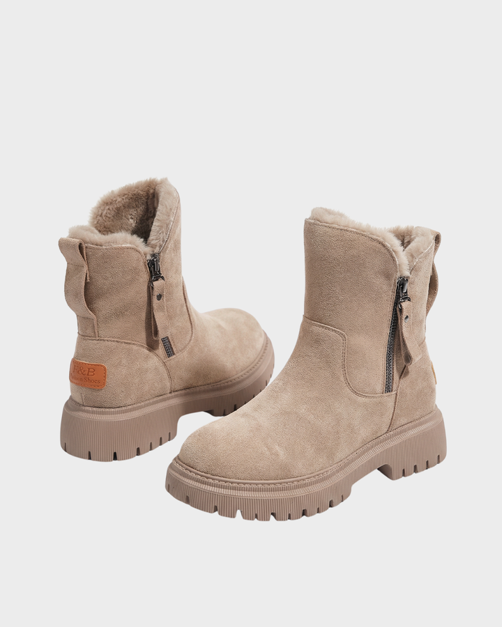 Botines con forro cálido y suela antideslizante