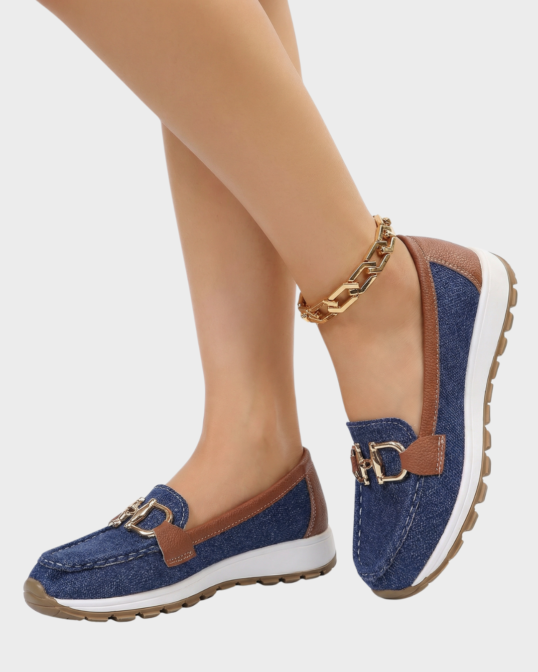 Zapatos tipo mocasín de mujer