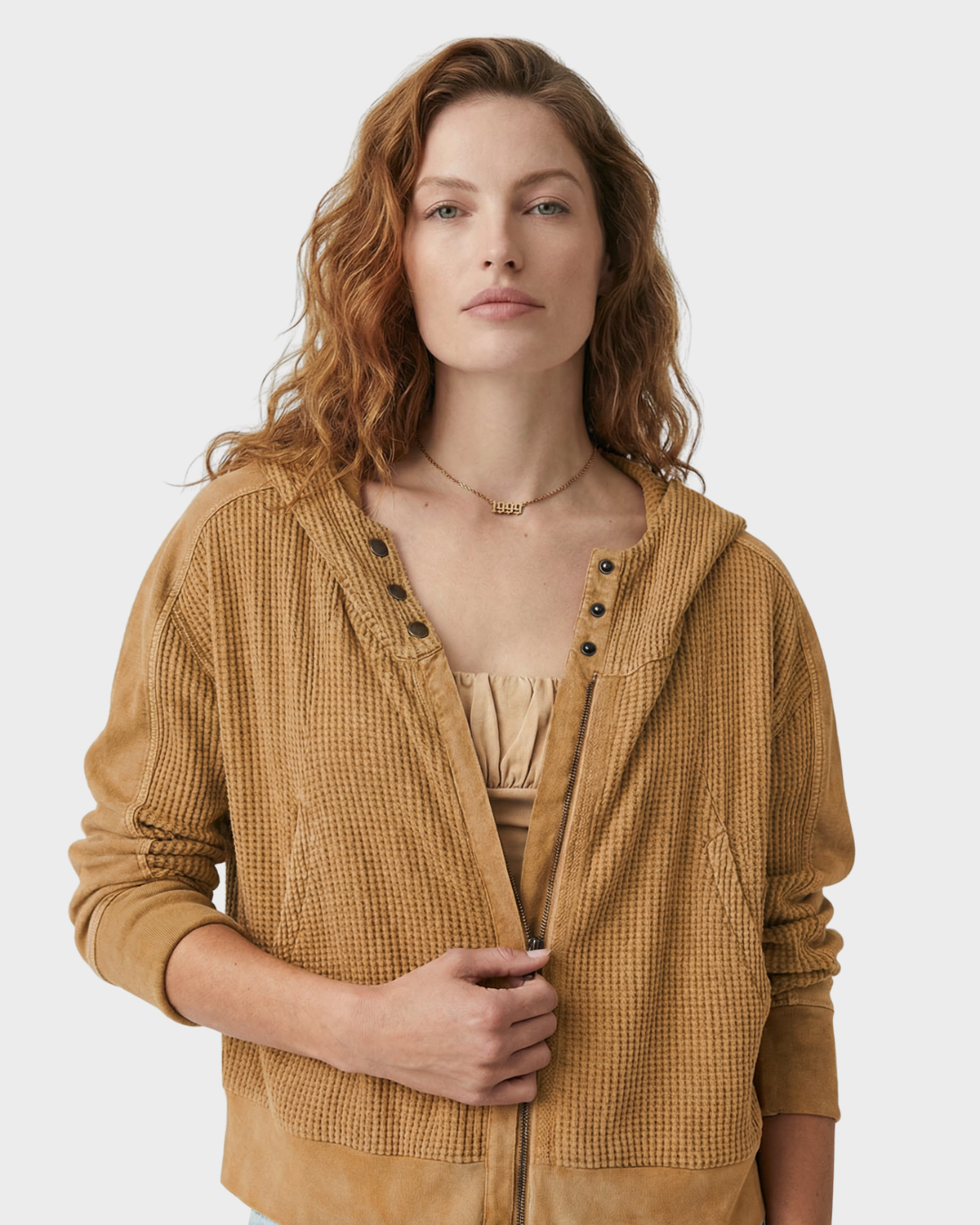 Chaqueta de algodón con capucha