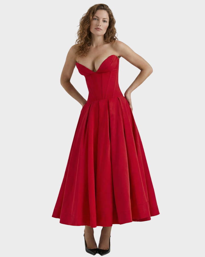 Vestido midi elegante para mujer