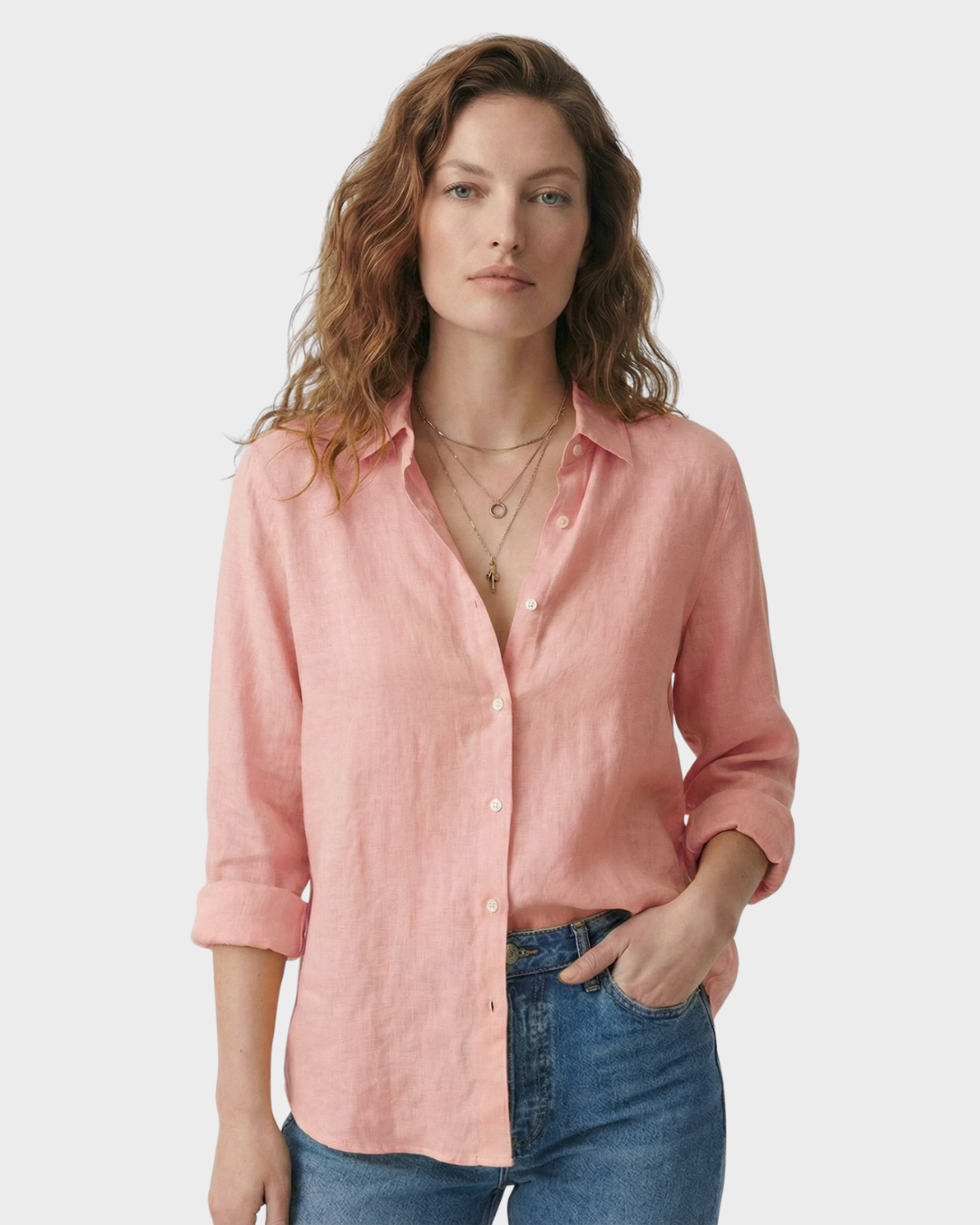 Blusa de mujer de lino