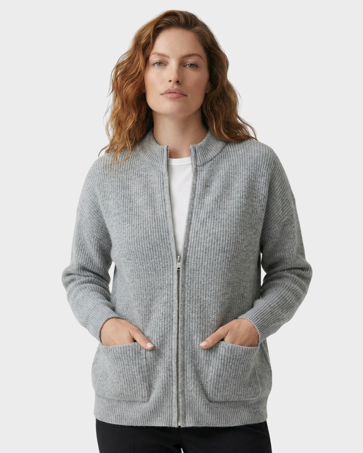 Cárdigan de Punto de Lana con Bolsillos