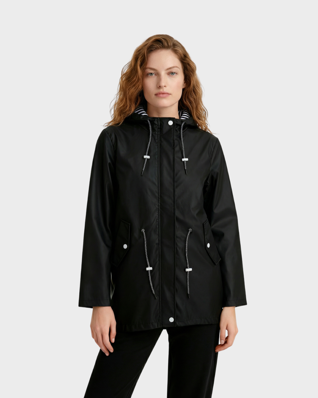 Chubasquero con Capucha para Mujer