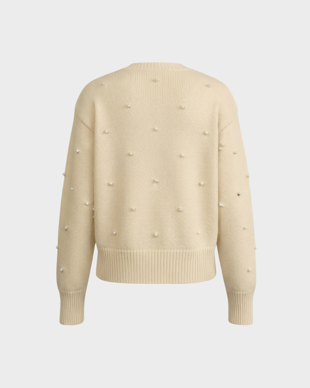 Cárdigan de punto con perlas