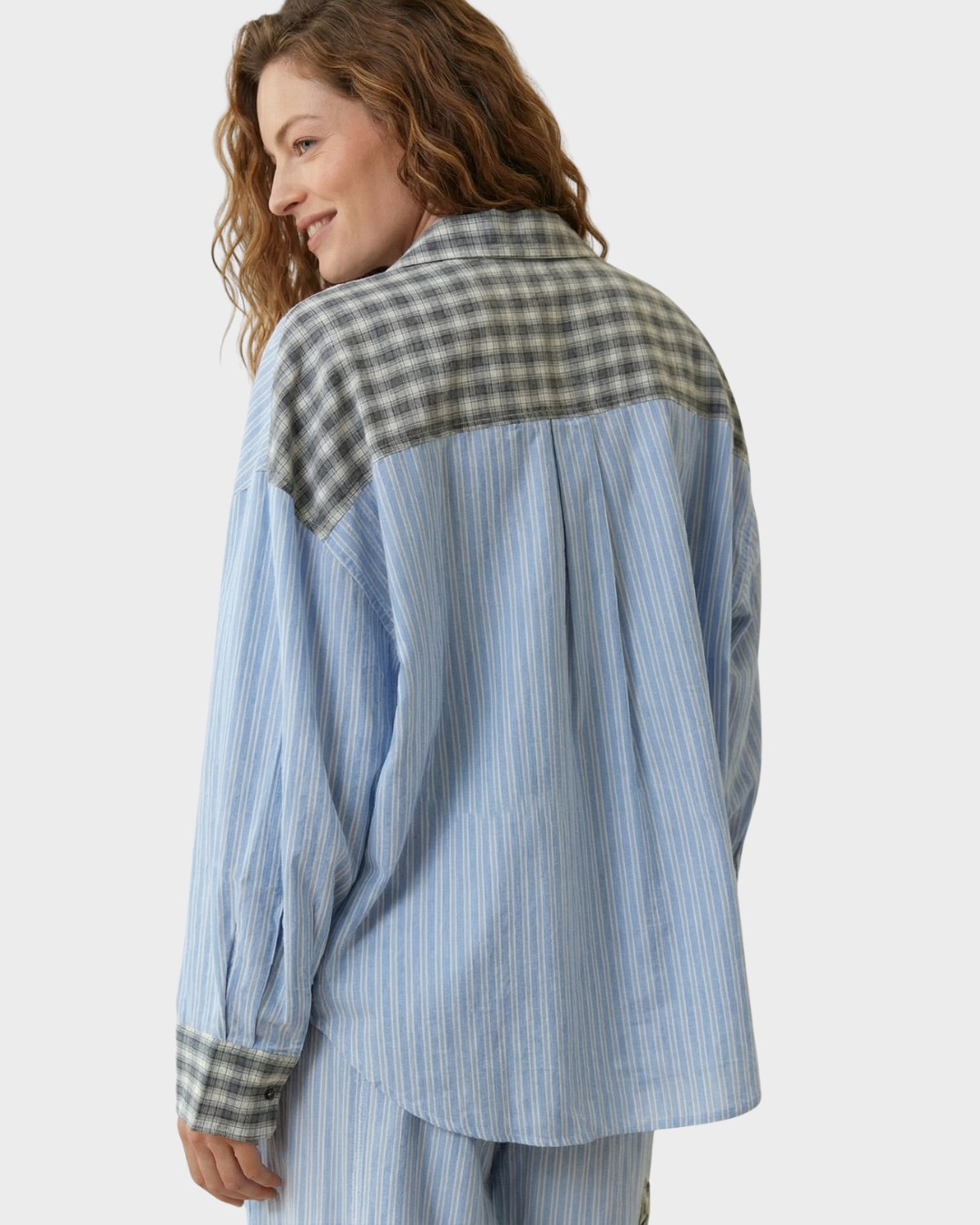 Pijama de algodón a rayas