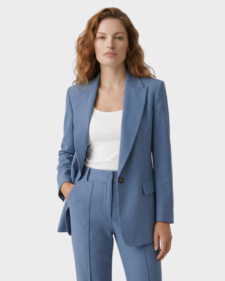 Conjunto de blazer y pantalón de lino