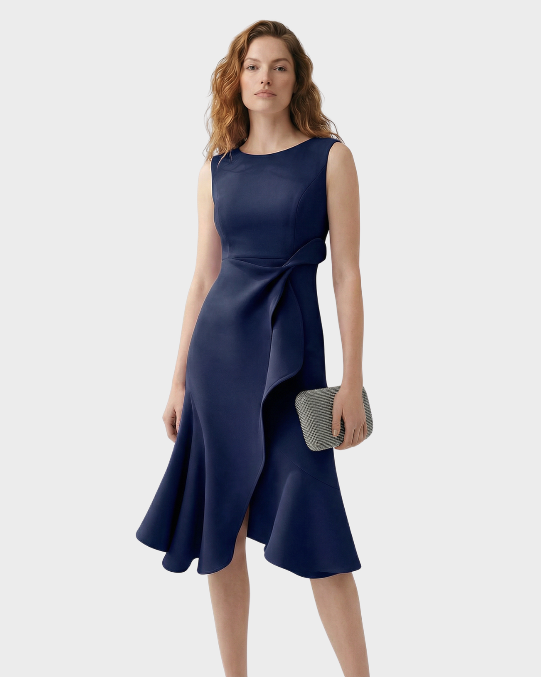 Vestido de cóctel para mujer con detalles de lazo