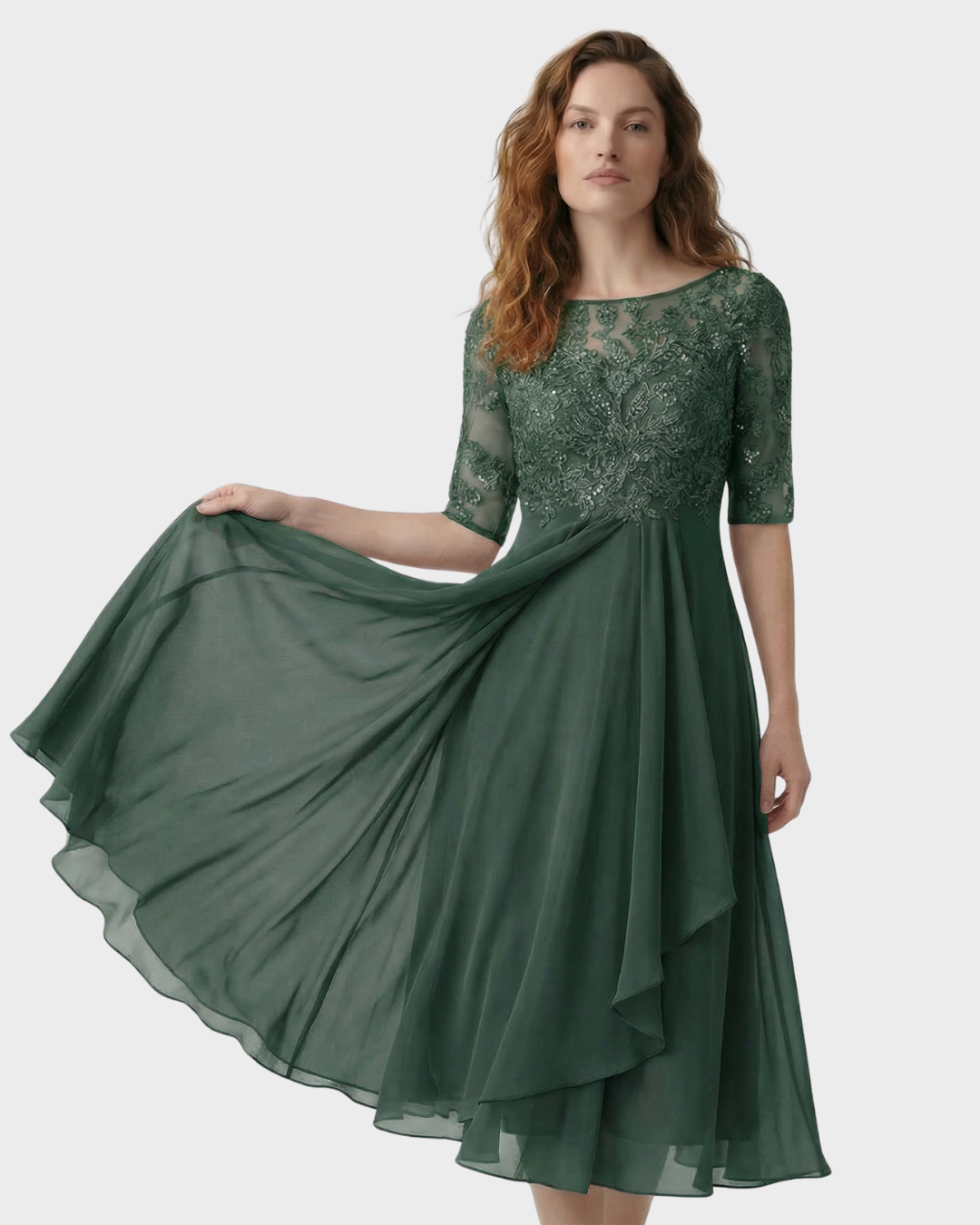 Vestido de cocktail con encaje