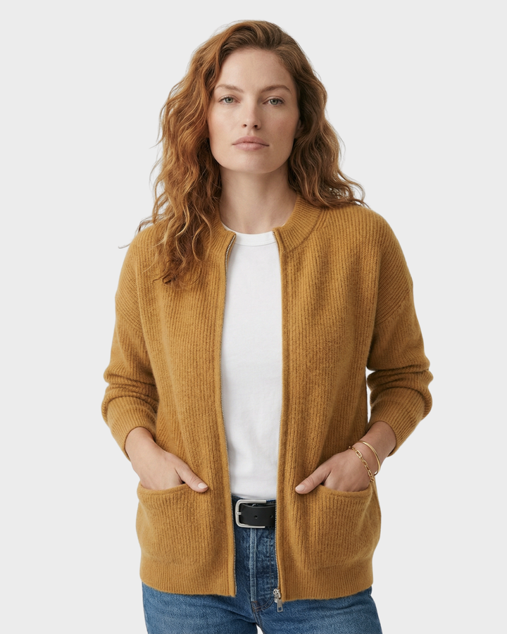 Cárdigan de Punto de Lana con Bolsillos