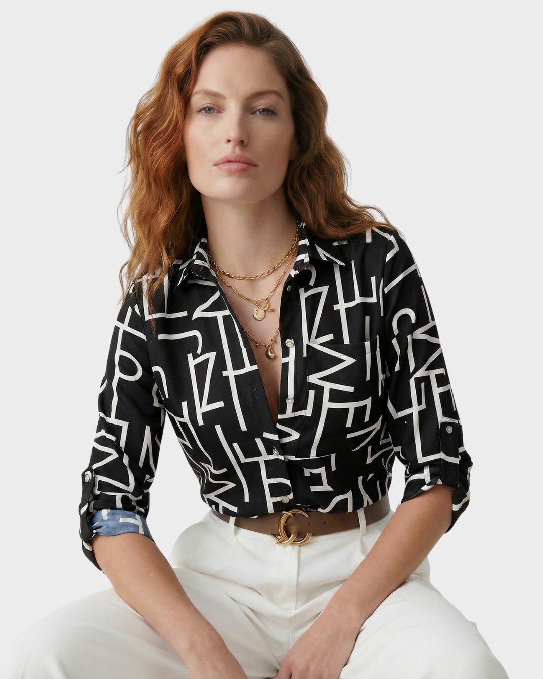 Blusa de mujer estampada