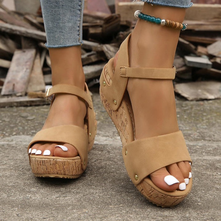 Eva-Rieke | Elegantes Sandalias de cuña