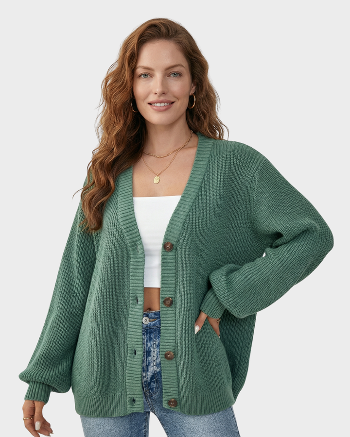 Cárdigan de punto – textura acogedora y estilo sin esfuerzo