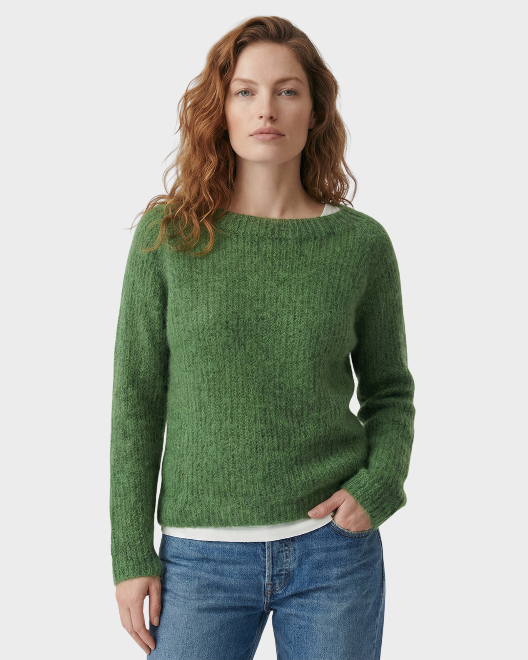 Suéter de Lana de Manga Larga