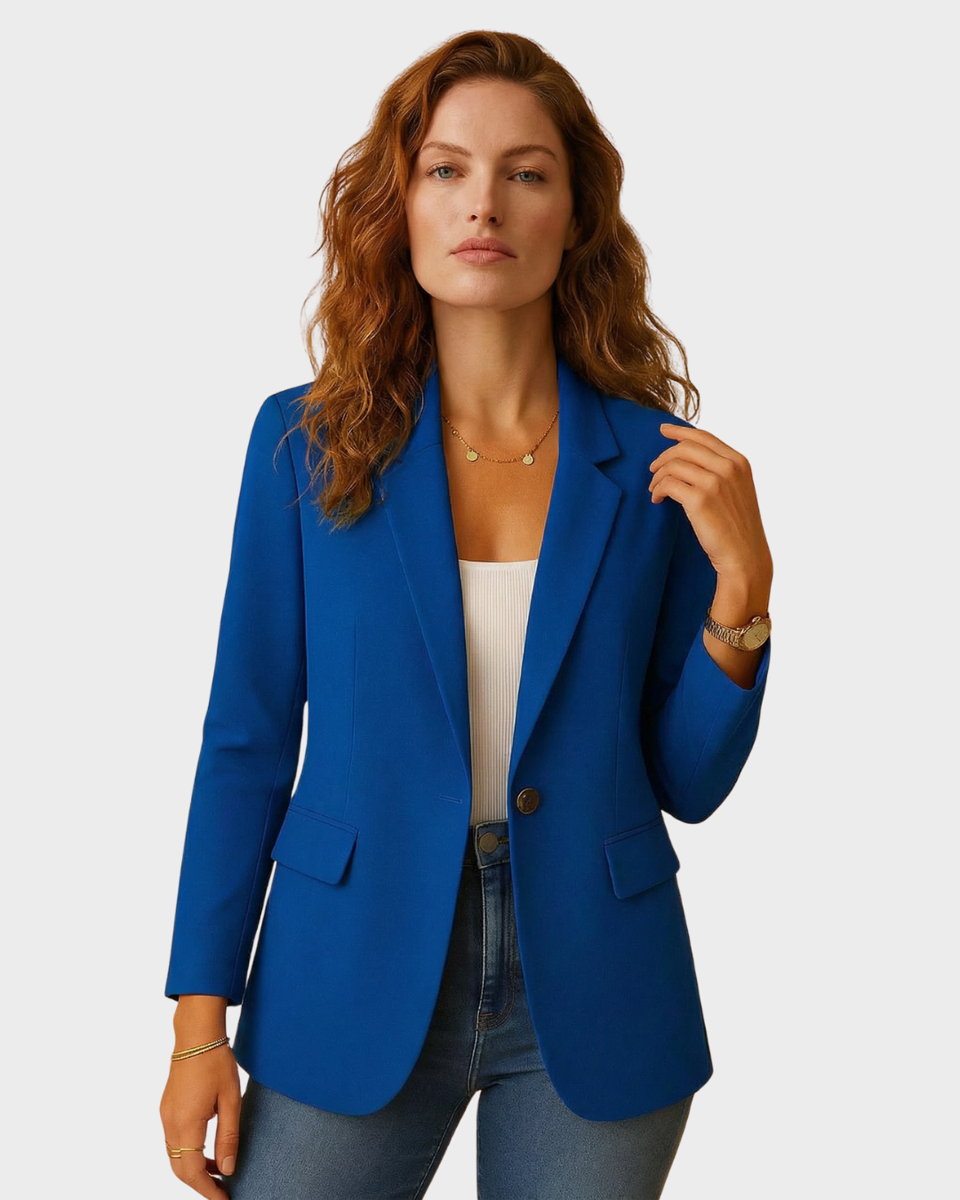 Blazer para Mujer de Algodón para Primavera