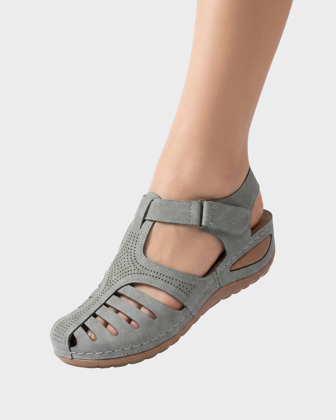 Sandalias de mujer cómodas con cierre de velcro