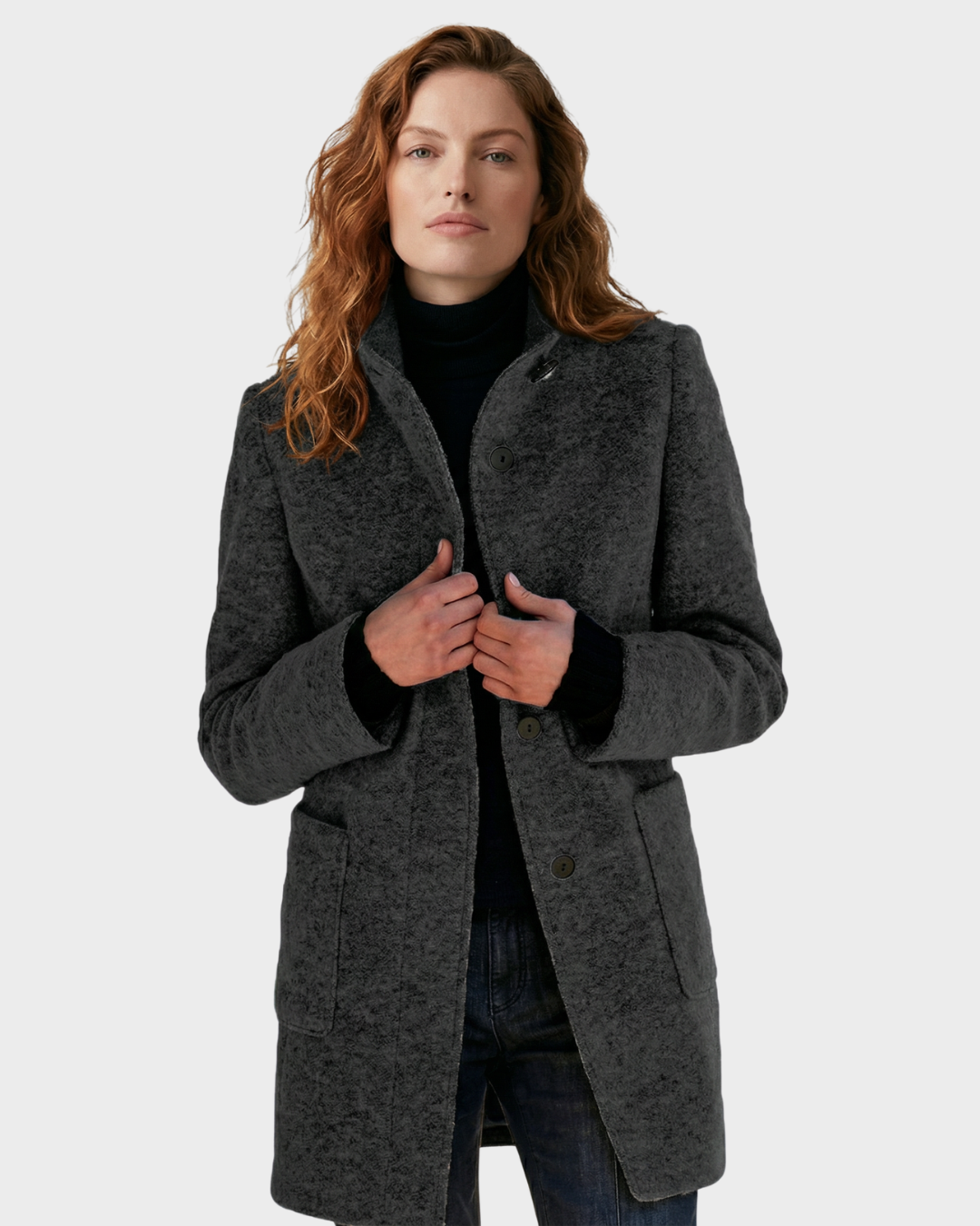 Abrigo de lana para mujer