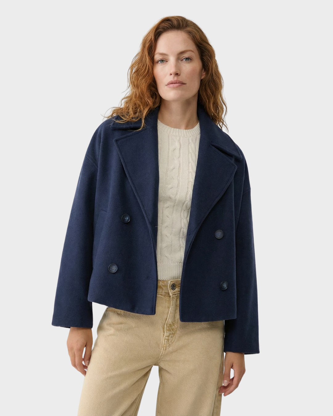 Chaqueta Corta de Doble Botonadura