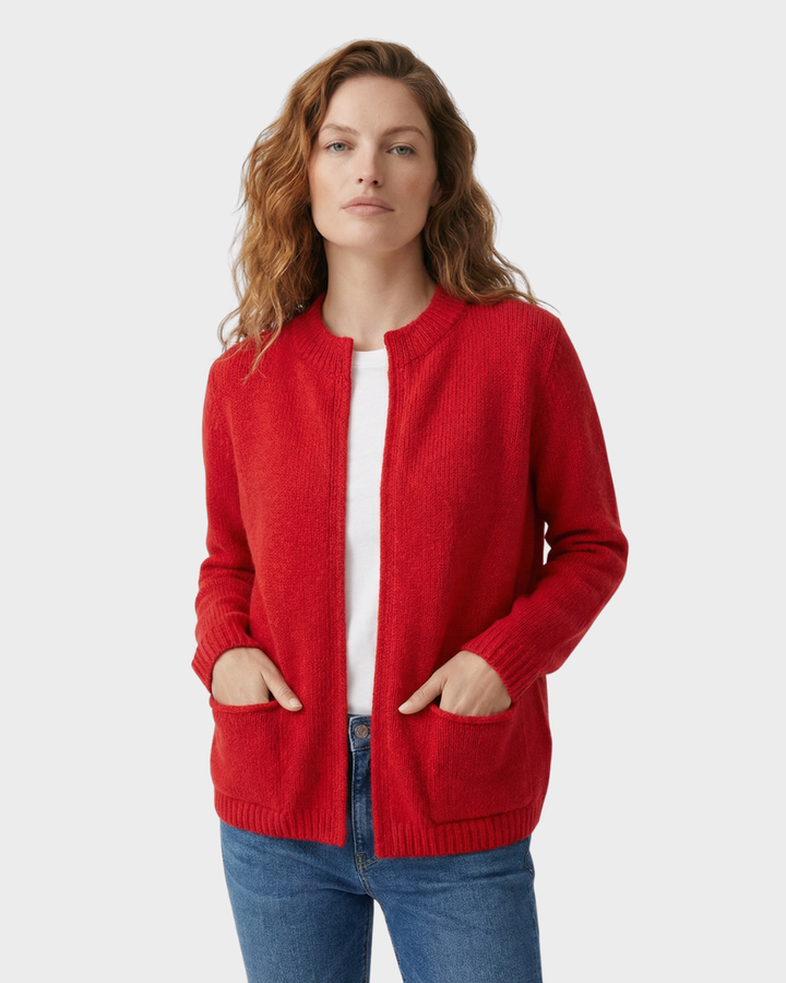 Cárdigan de Punto de Lana con Bolsillos