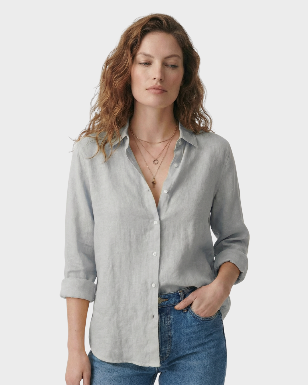 Blusa de mujer de lino