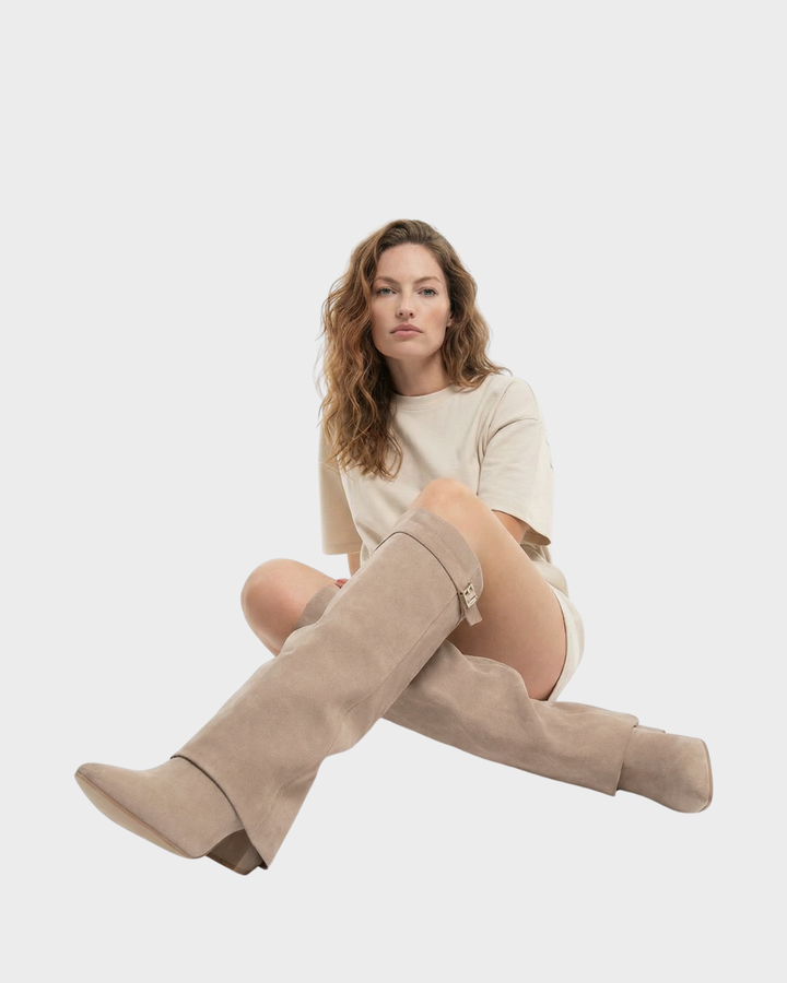 Bota de Mujer de Cuero para Otoño