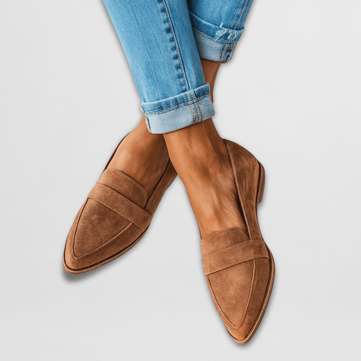 Eva-Josefine | Zapatillas de casa ortopédicas de ante suave