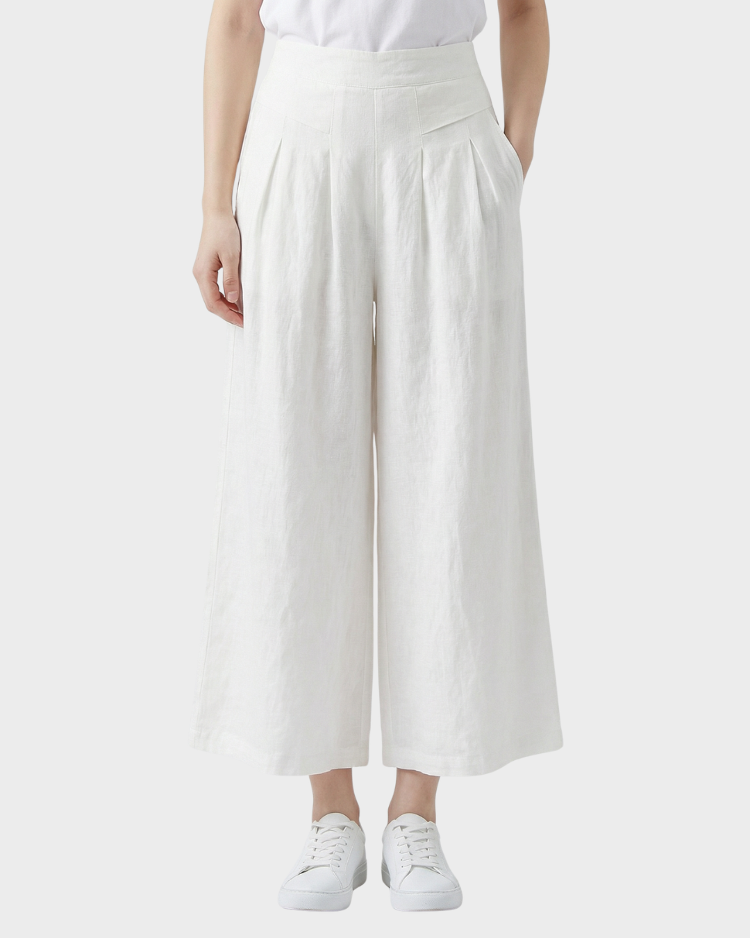 Pantalón de lino fluido