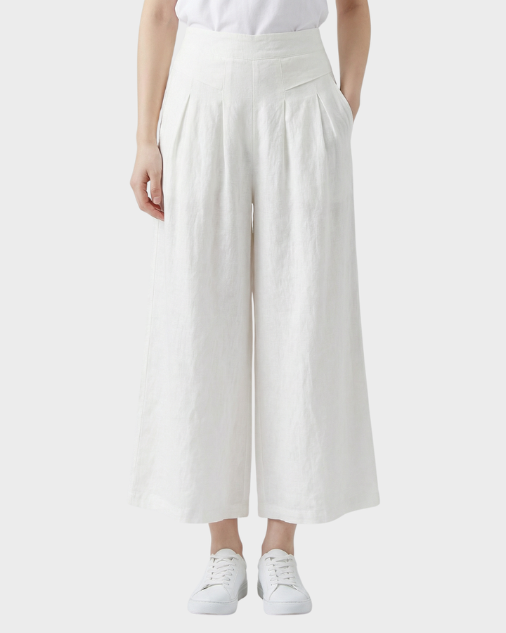 Pantalón de lino fluido