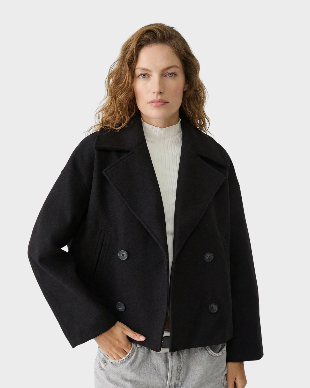 Chaqueta Corta de Doble Botonadura