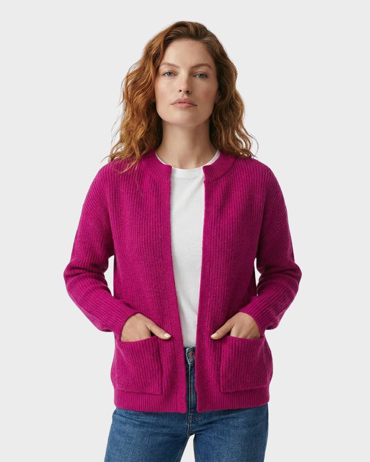 Cárdigan de Punto de Lana con Bolsillos