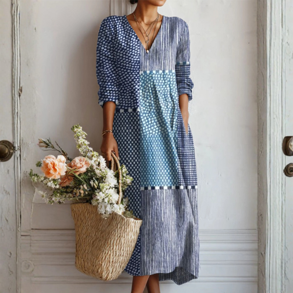 Ava™ | Vestido de Lino Retro