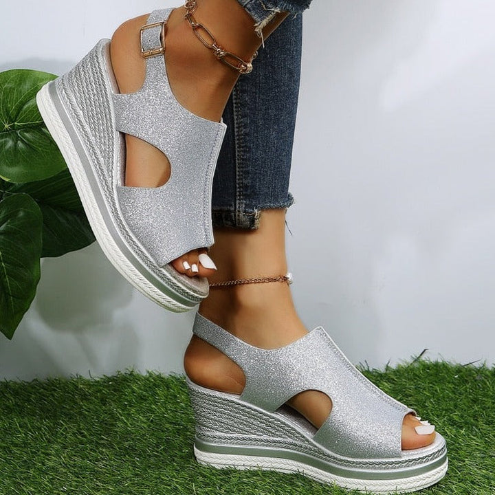 Anna-Caroline | Sandalias de cuña relajadas