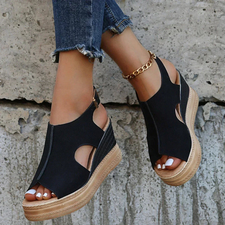 Anna-Caroline | Sandalias de cuña relajadas