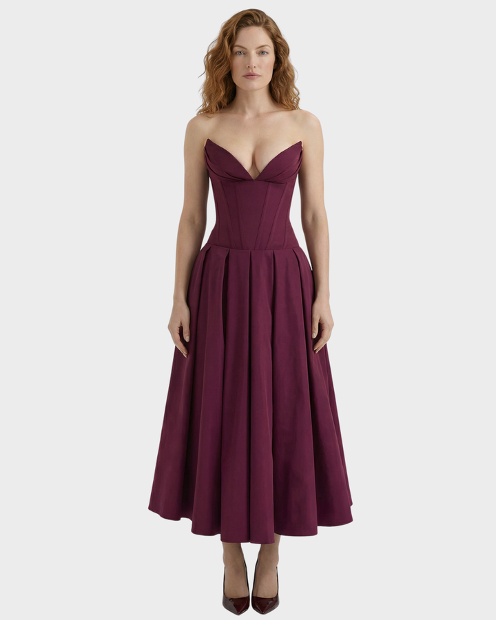 Vestido midi elegante para mujer