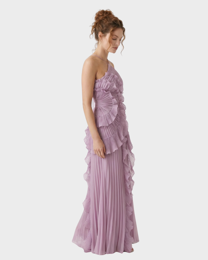 Vestido de Fiesta Largo para Primavera de Tejido Suave