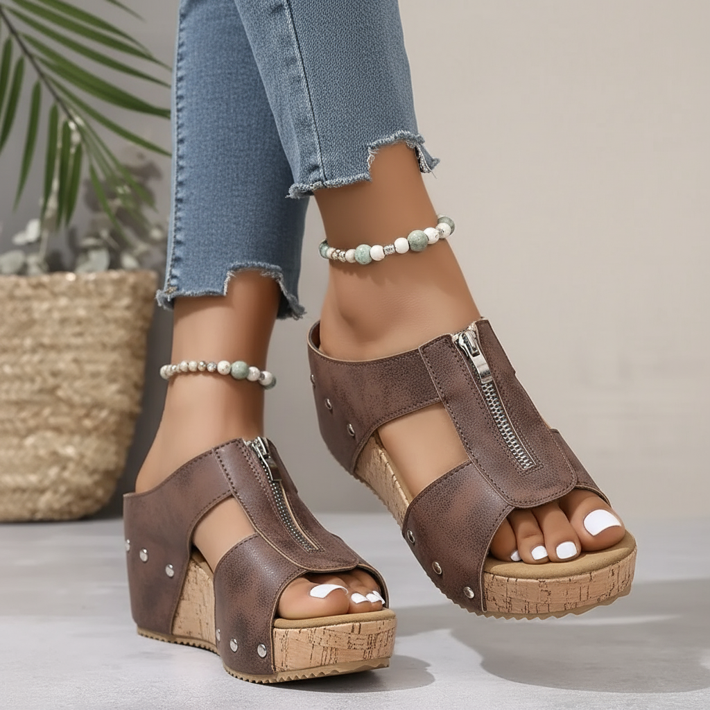 Anna-Dorothea | Sandalias de cuña modernas