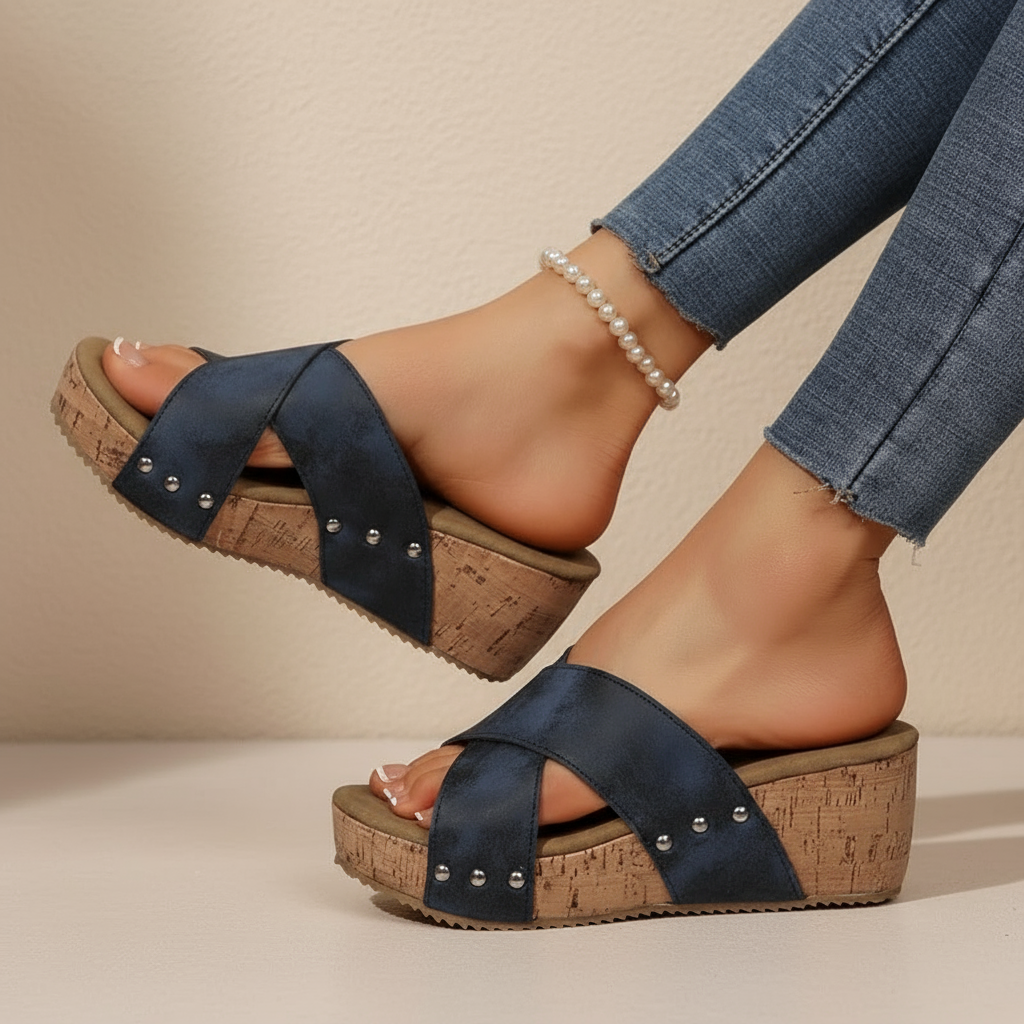 Eva-Marlene | Sandalias de cuña Boho