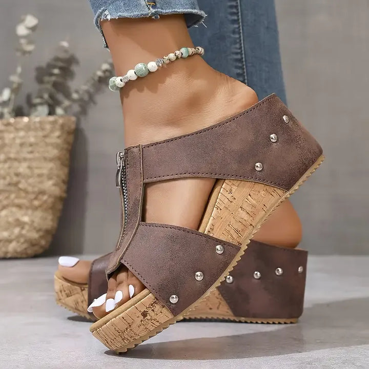 Anna-Dorothea | Sandalias de cuña modernas