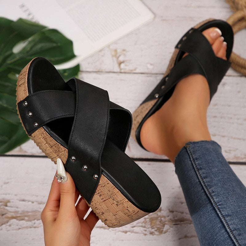 Eva-Marlene | Sandalias de cuña Boho