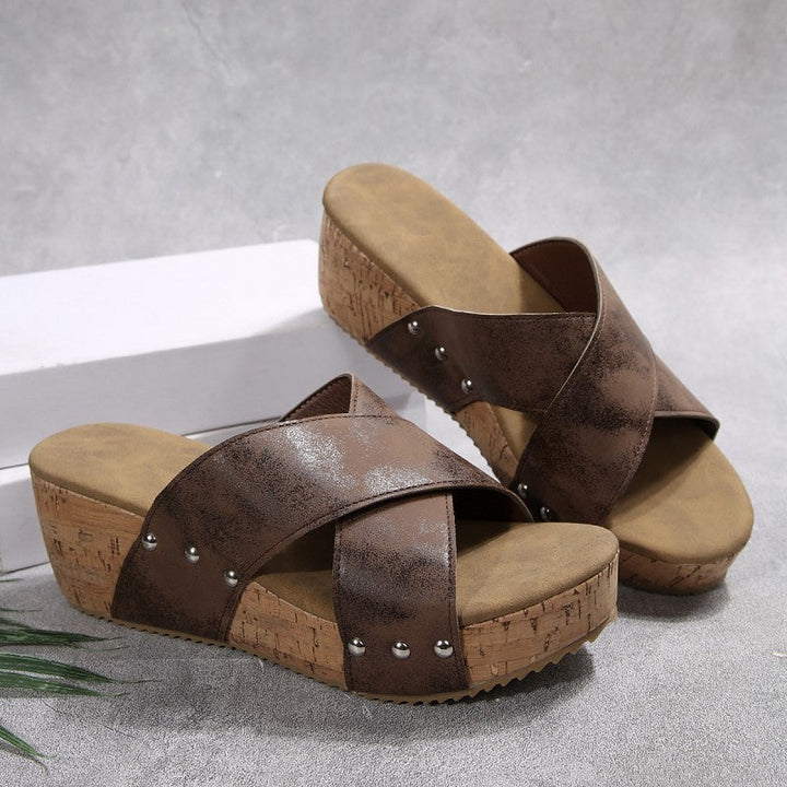Eva-Marlene | Sandalias de cuña Boho